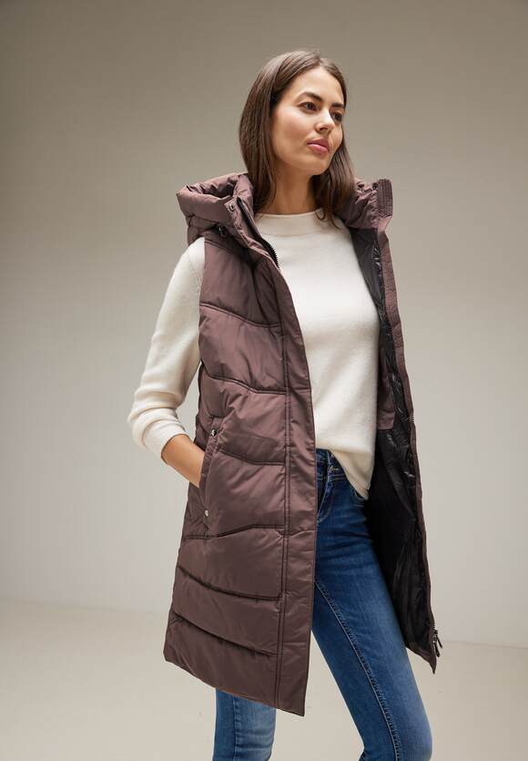 Long quilted vest