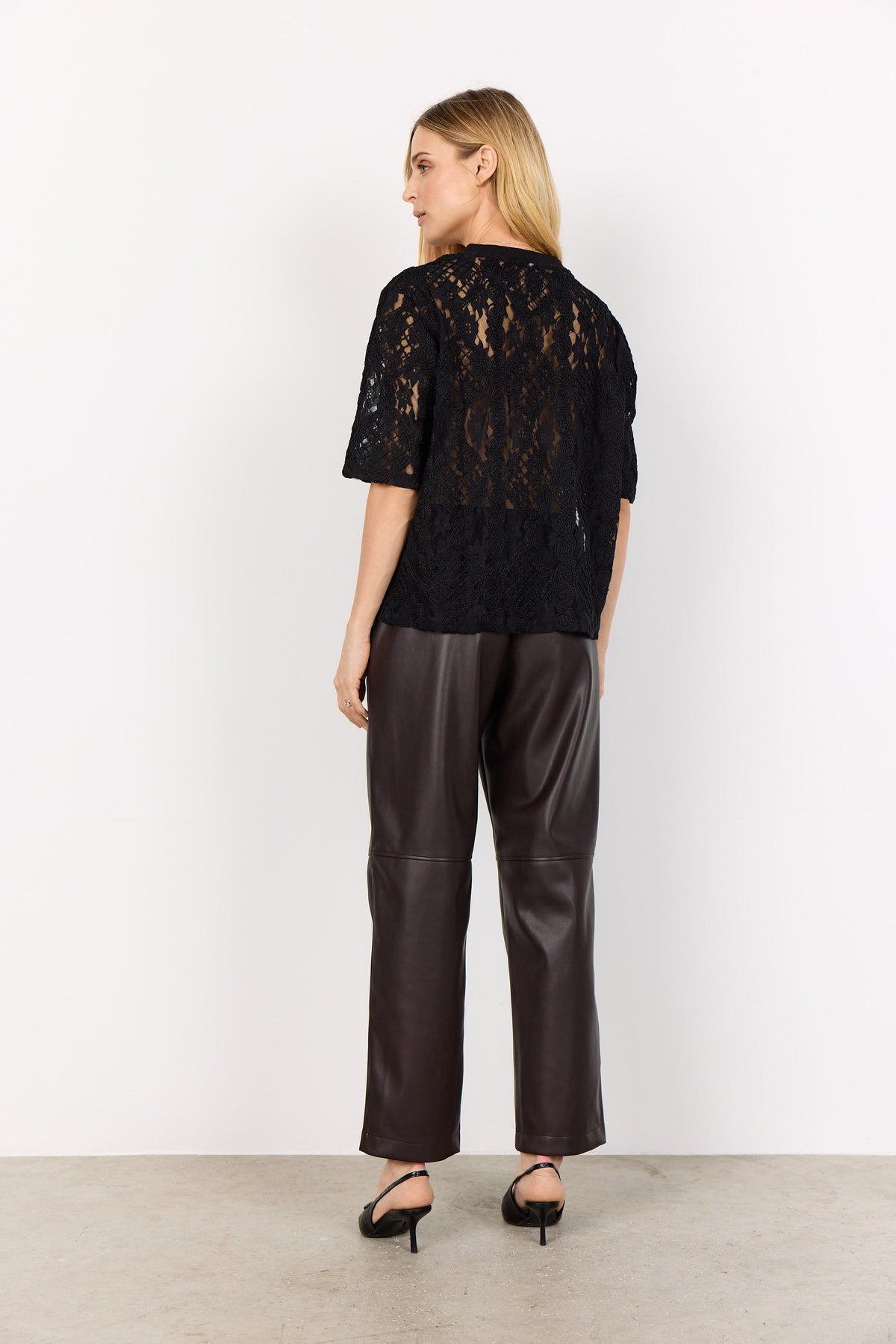 Soyaconcept Lace Top With Cord Detailing