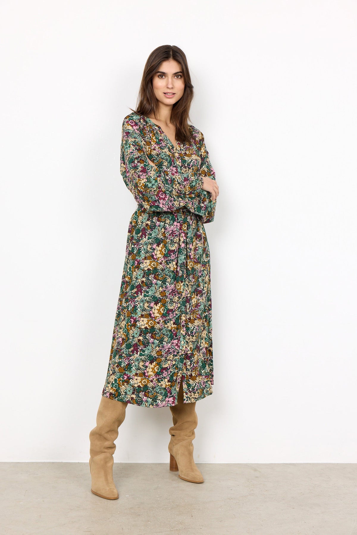 Soyaconcept Crepe Floral Dress