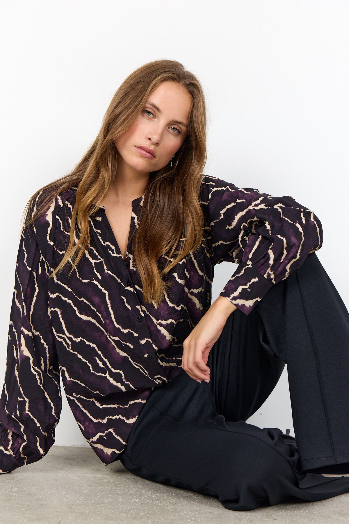 Soyaconcept Crackle Effect Blouse
