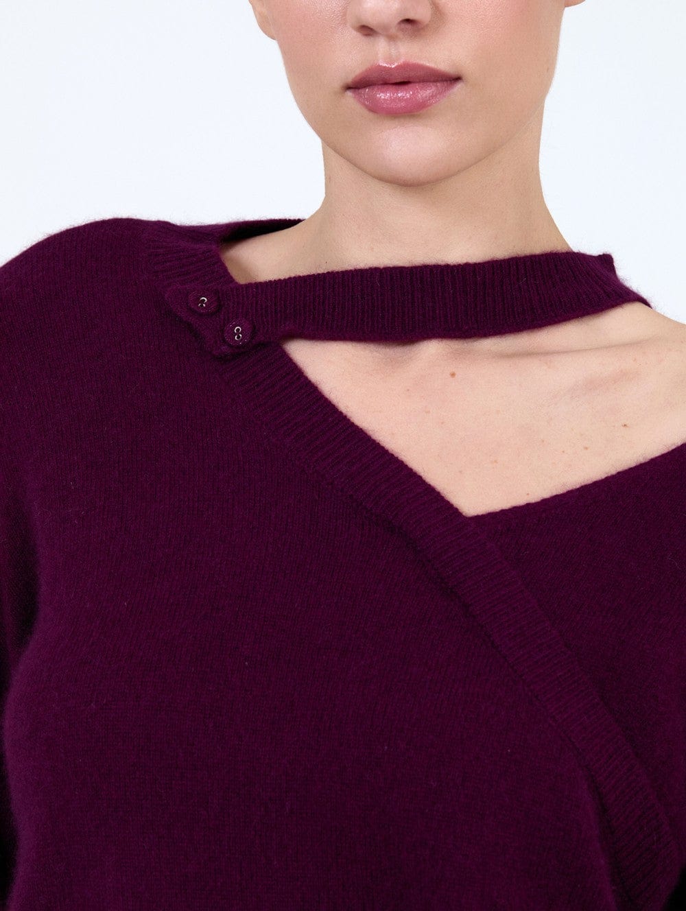 Skatie Off Strap Detail Knit