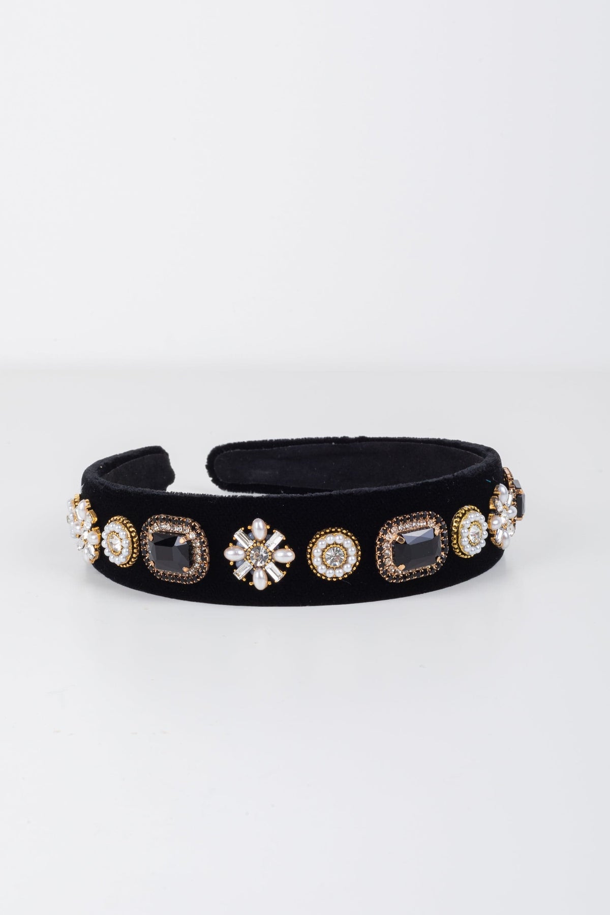 Obsidian Crystal Headband