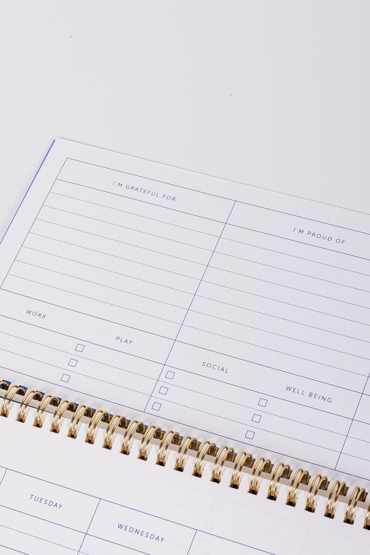 Stripe Deskplanner Notebook