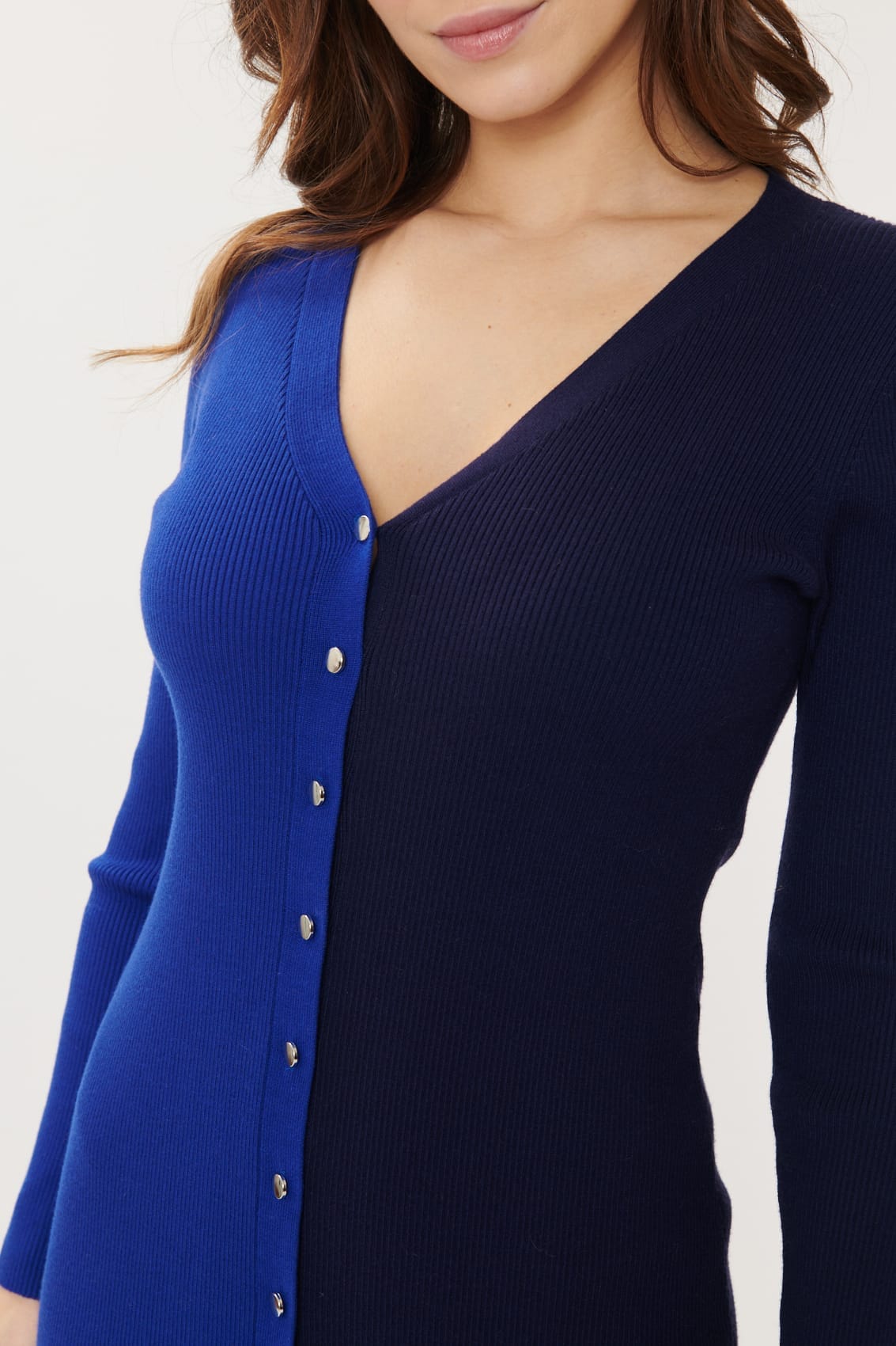 Derhy Contrast Knit Dress