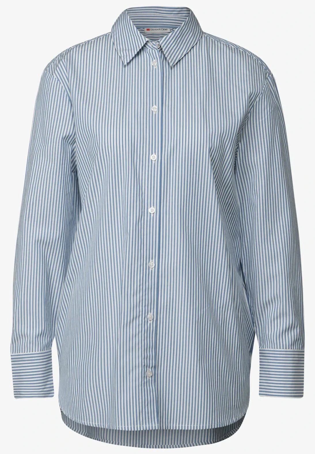 Street One Striped Collar Blouse