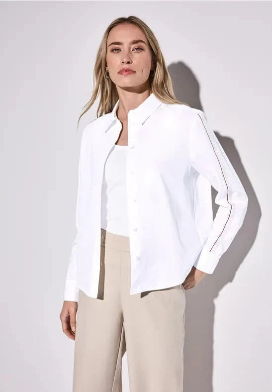 Street One Cotton Shirtcollar Blouse