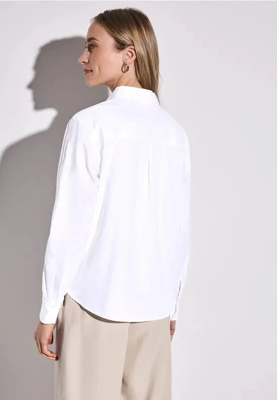 Street One Cotton Shirtcollar Blouse