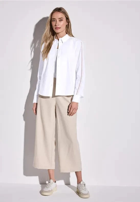 Street One Cotton Shirtcollar Blouse