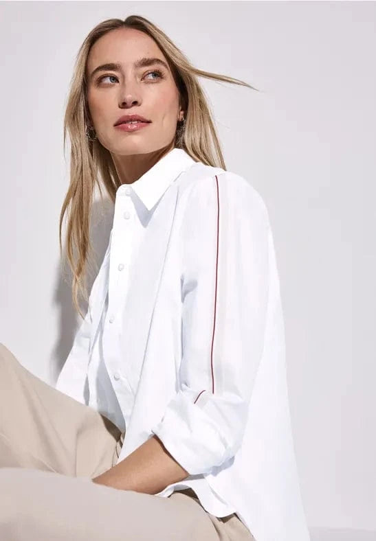 Street One Cotton Shirtcollar Blouse