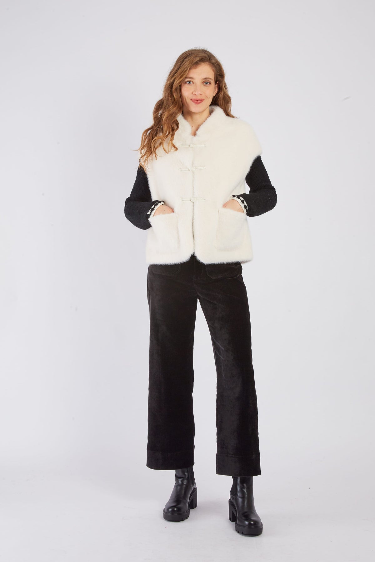 Derhy Faux Fur Gilet