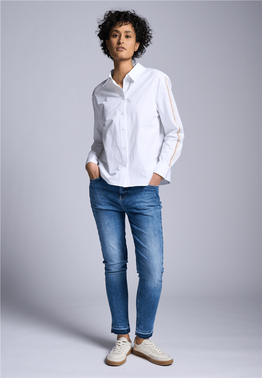 Street One Cotton Shirtcollar Blouse