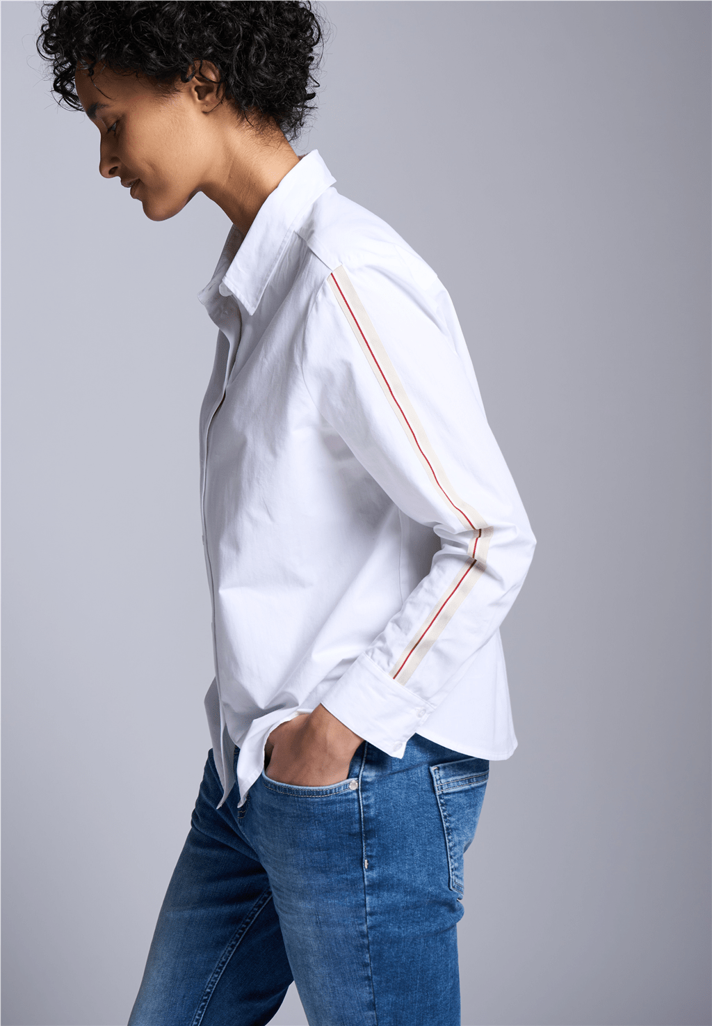Street One Cotton Shirtcollar Blouse