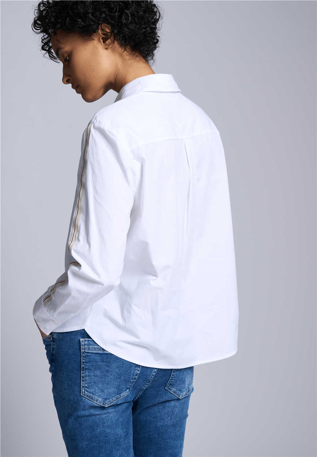 Street One Cotton Shirtcollar Blouse