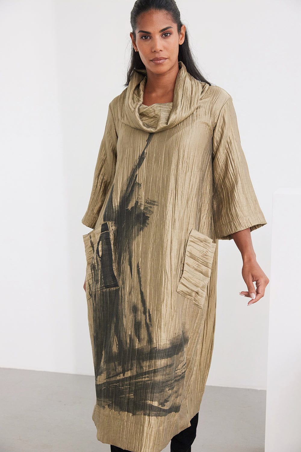 OZAI N KU Foil Dress