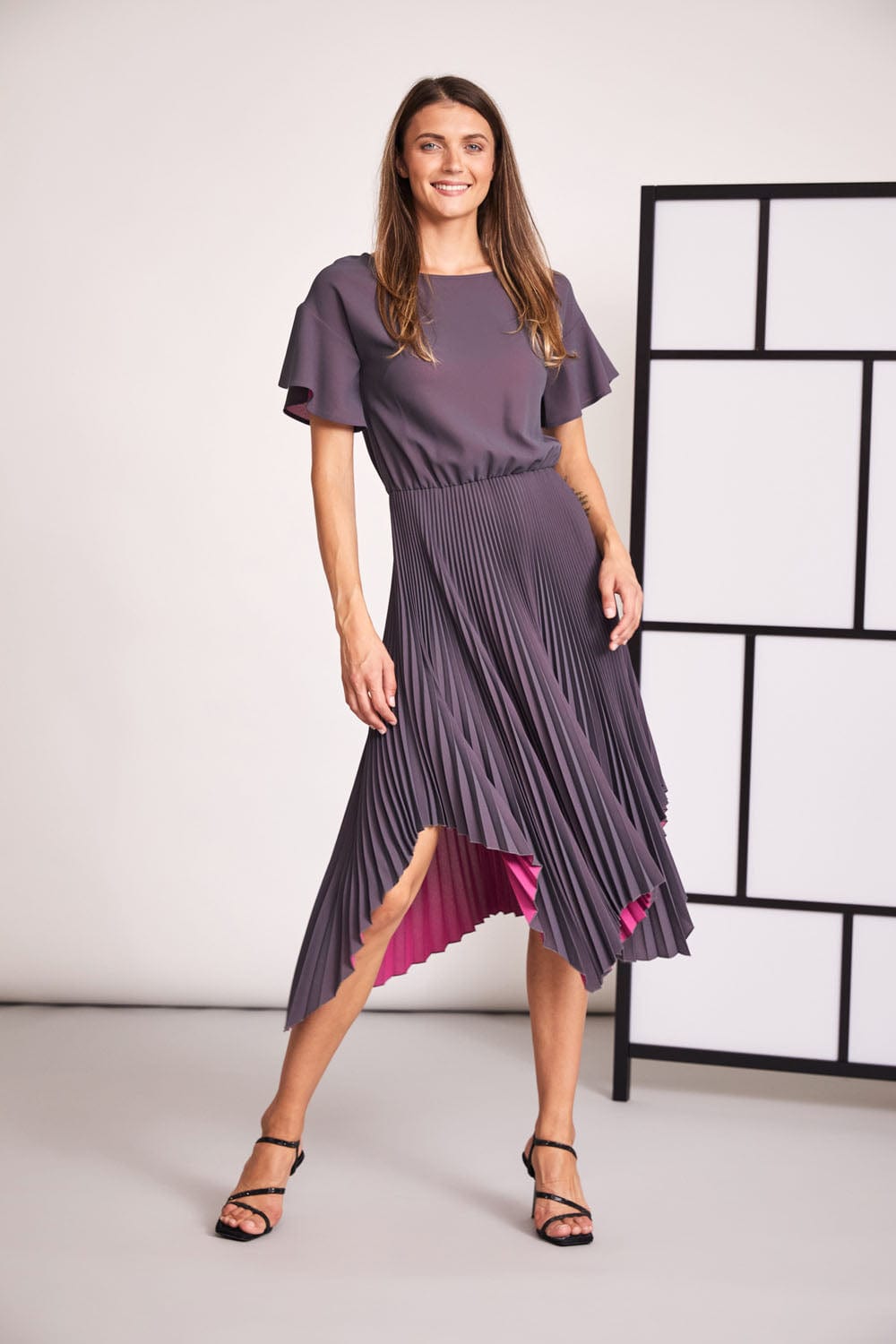 PERUZZI Pleat Dress - Main Image