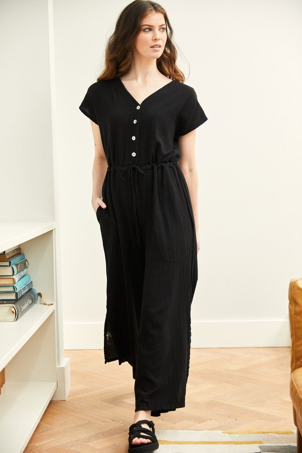 One Life Button Jumpsuit