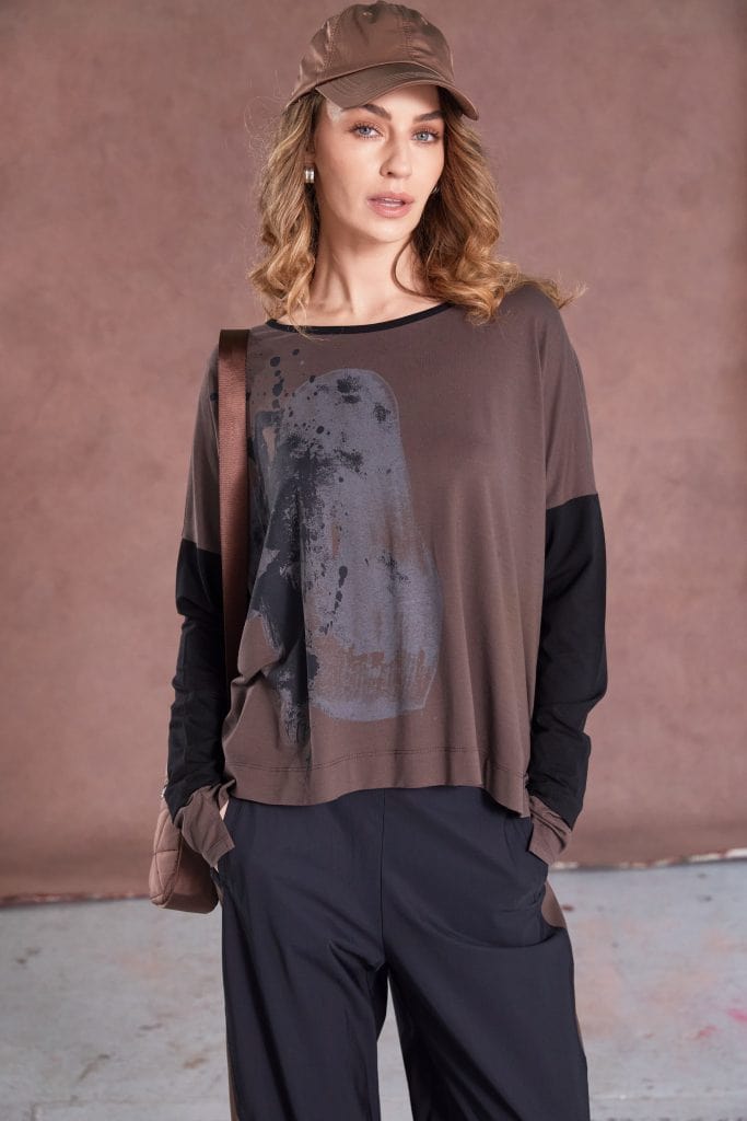 NAYA Splat Print Top