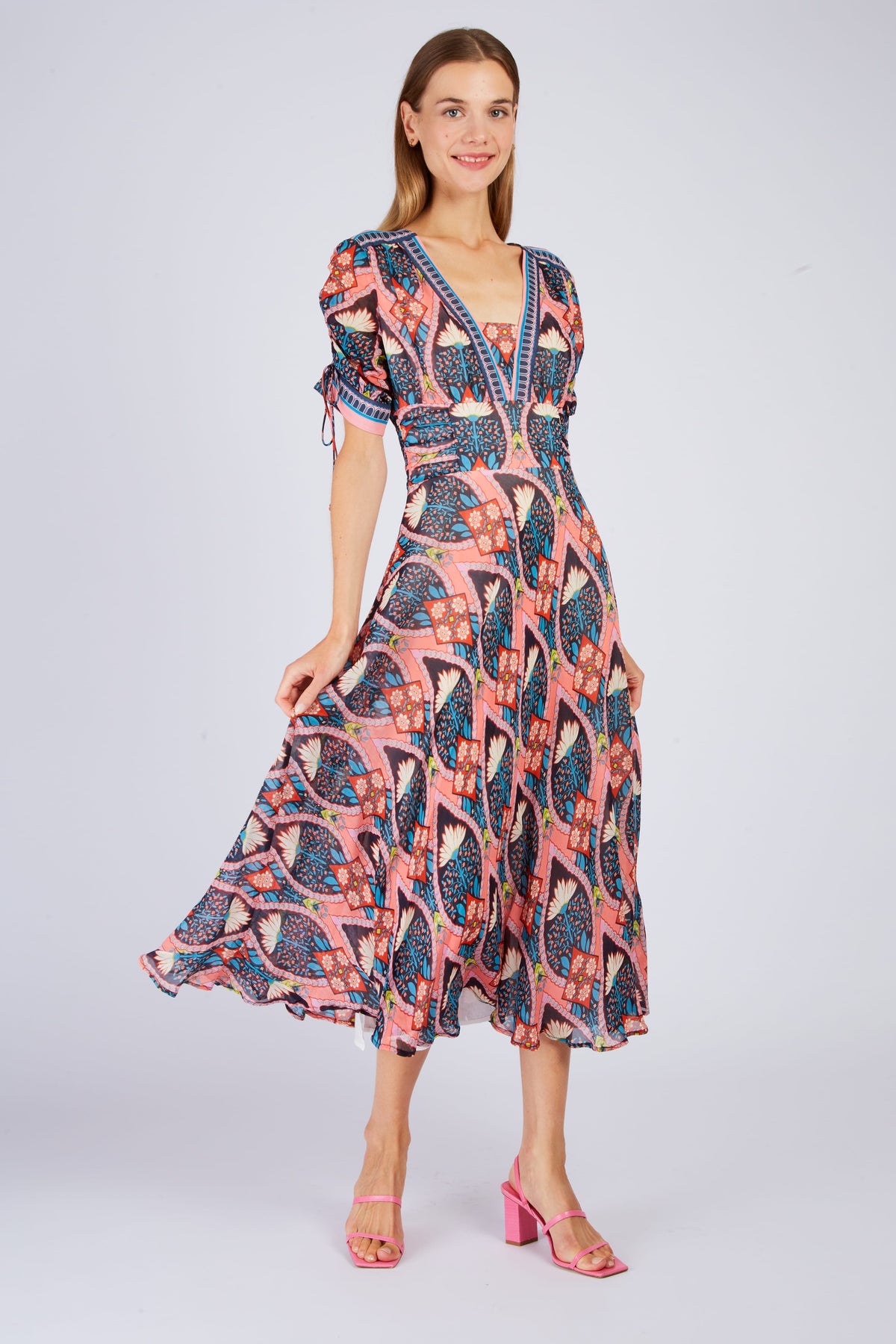 Derhy Abstract Print  Dress