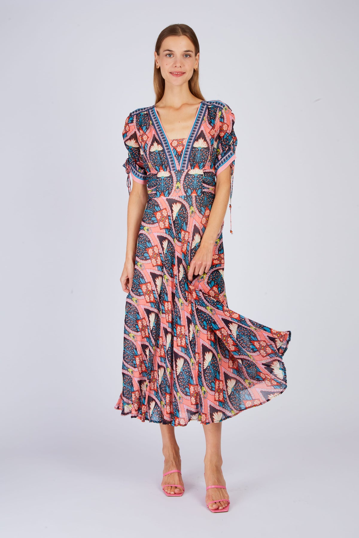 Derhy Abstract Print  Dress