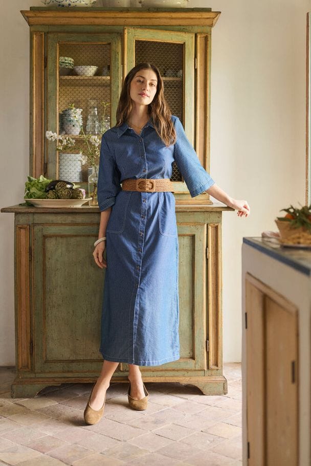 CREAM Denim Shirt Dress – Choice Boutique