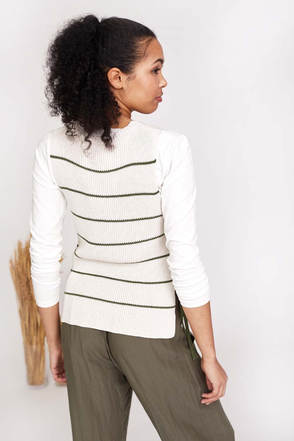 Mus & Bombon Side Tie Stripe Knit