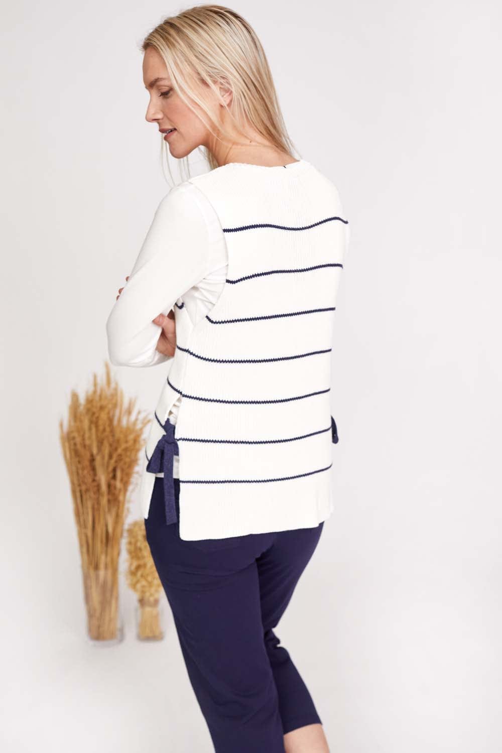 Mus & Bombon Side Tie Stripe Knit