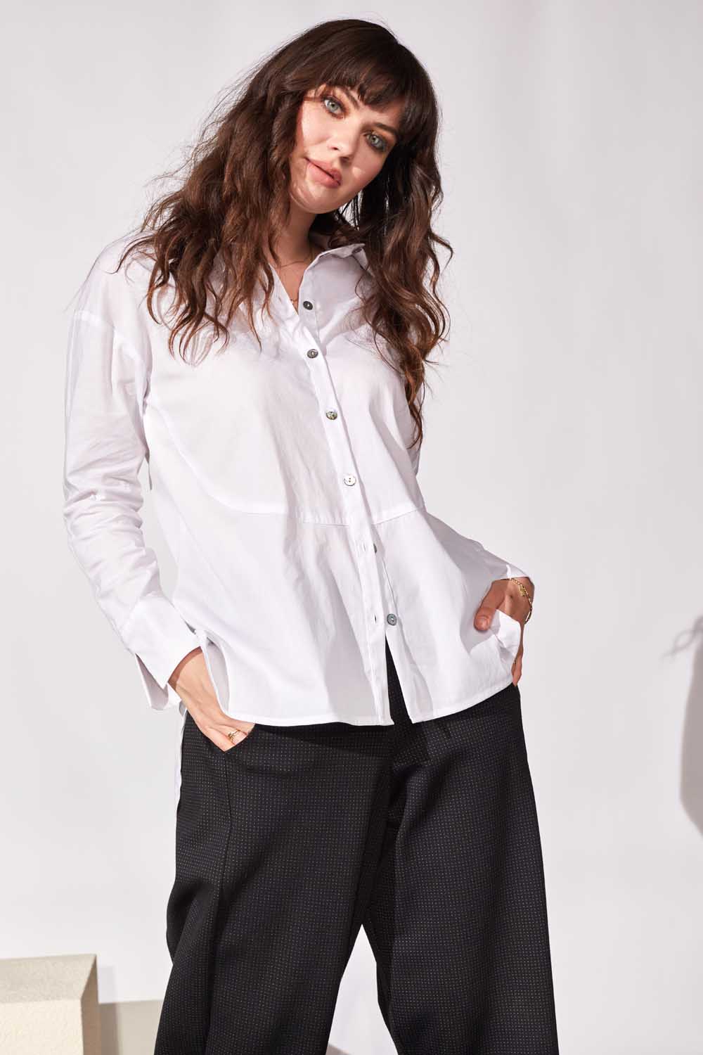PERUZZI Button White Shirt
