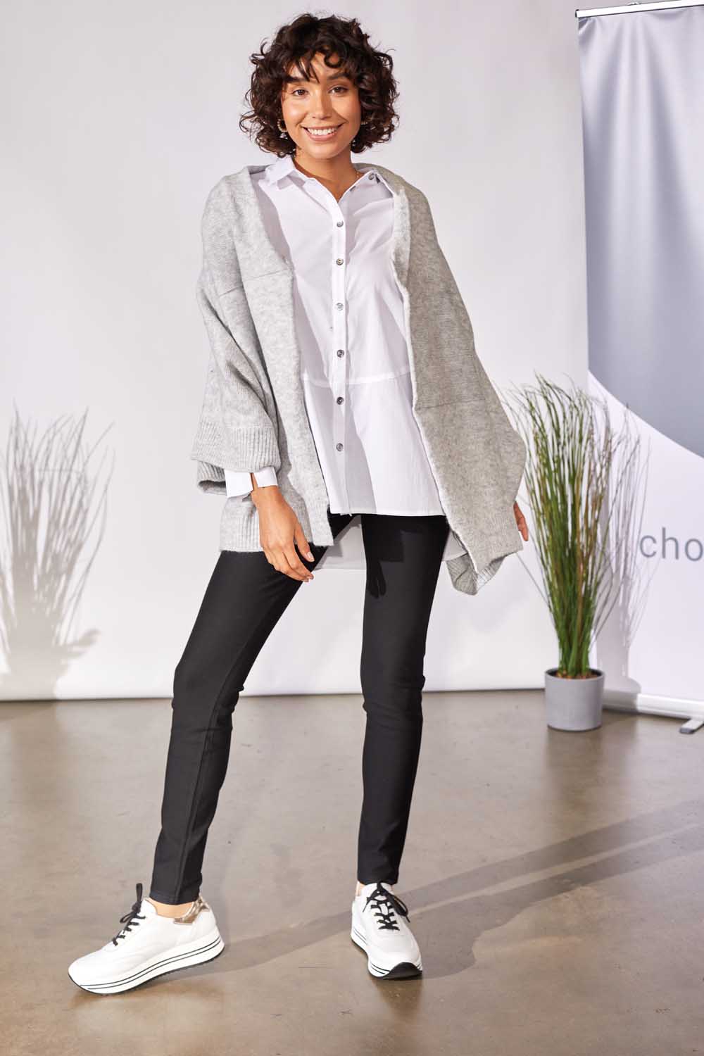 PERUZZI Grandad Collar Shirt