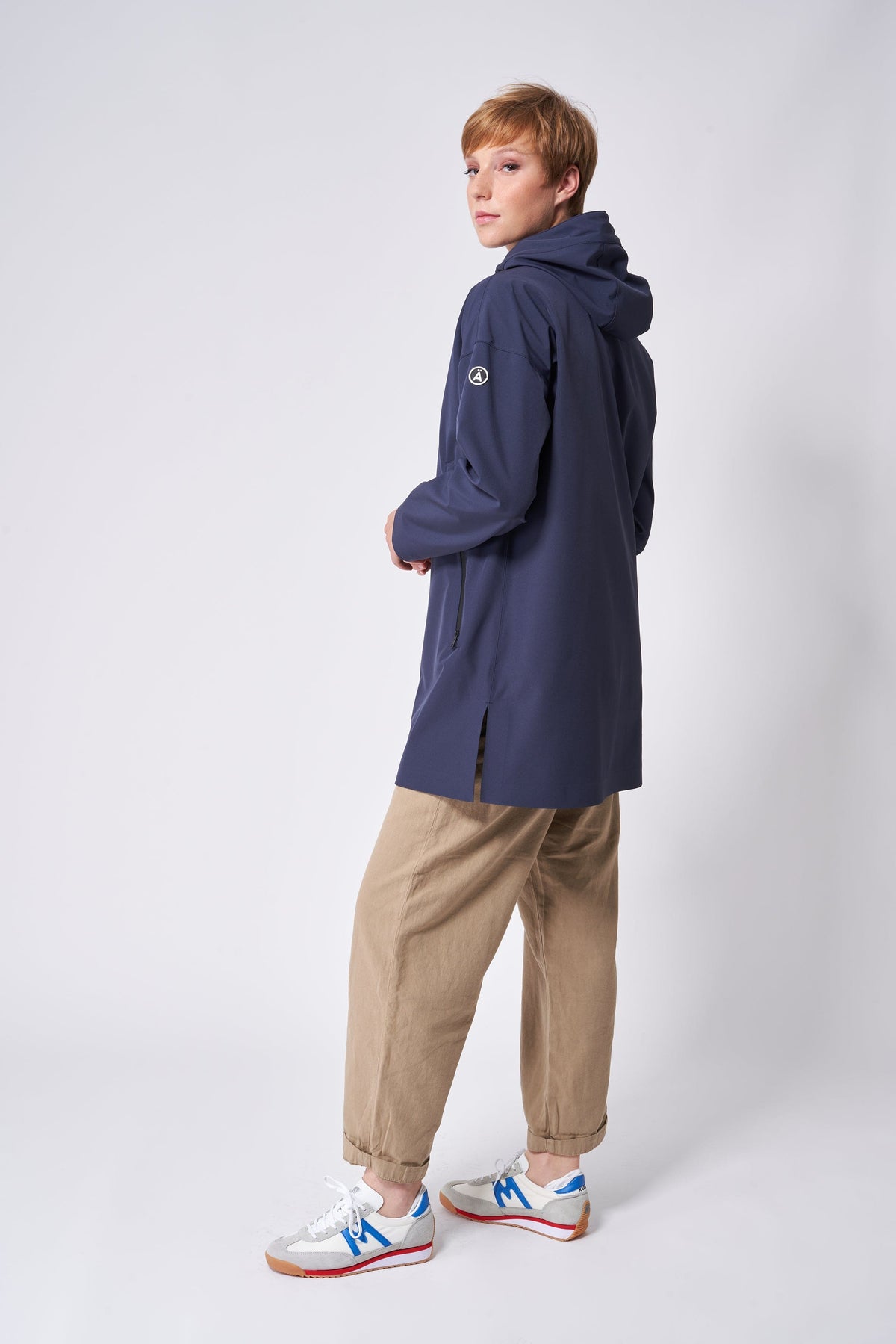 TANTÄ Contrast Zips Long Raincoat