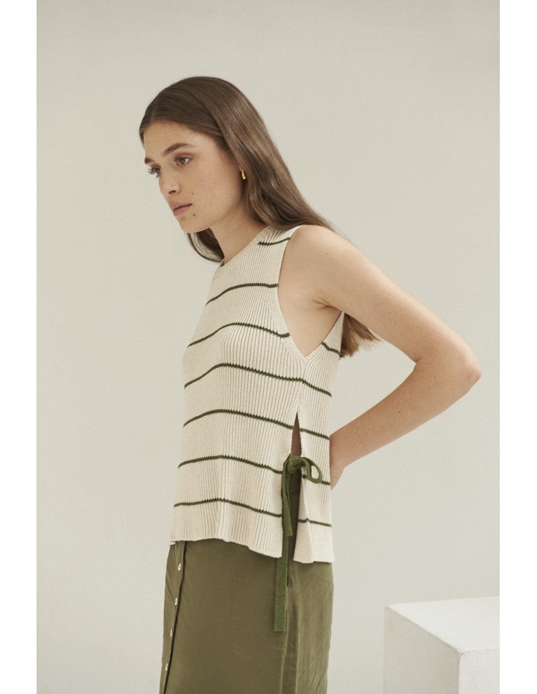 Mus & Bombon Side Tie Stripe Knit