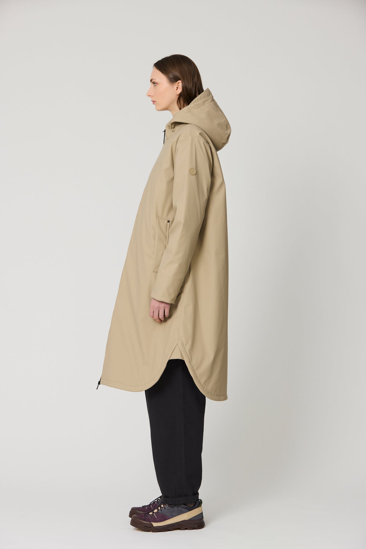 TANTÄ Waterproof Curved Hem Coat
