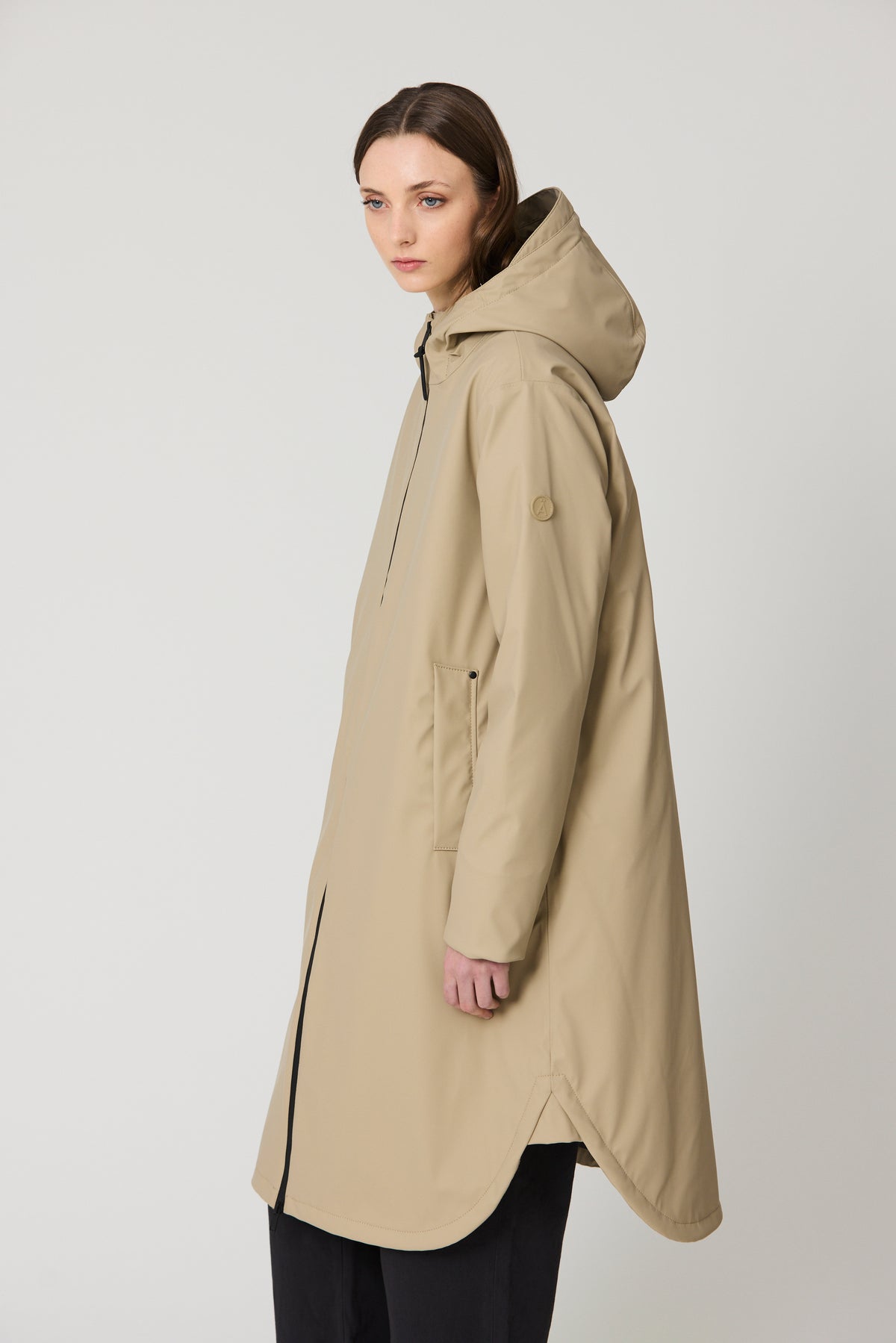 TANTÄ Waterproof Curved Hem Coat
