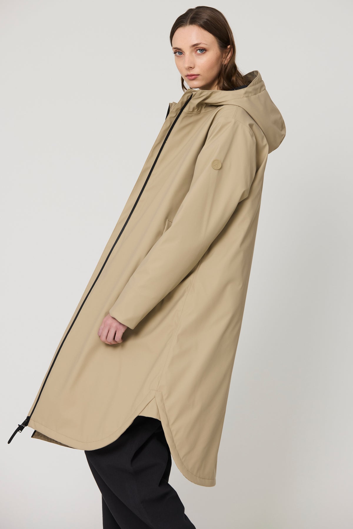 TANTÄ Waterproof Curved Hem Coat