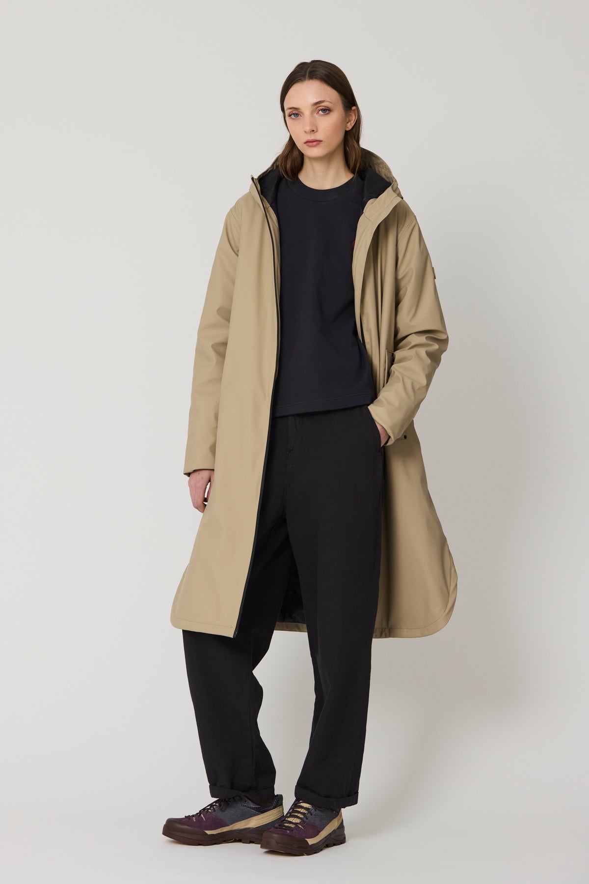 TANTÄ Waterproof Curved Hem Coat