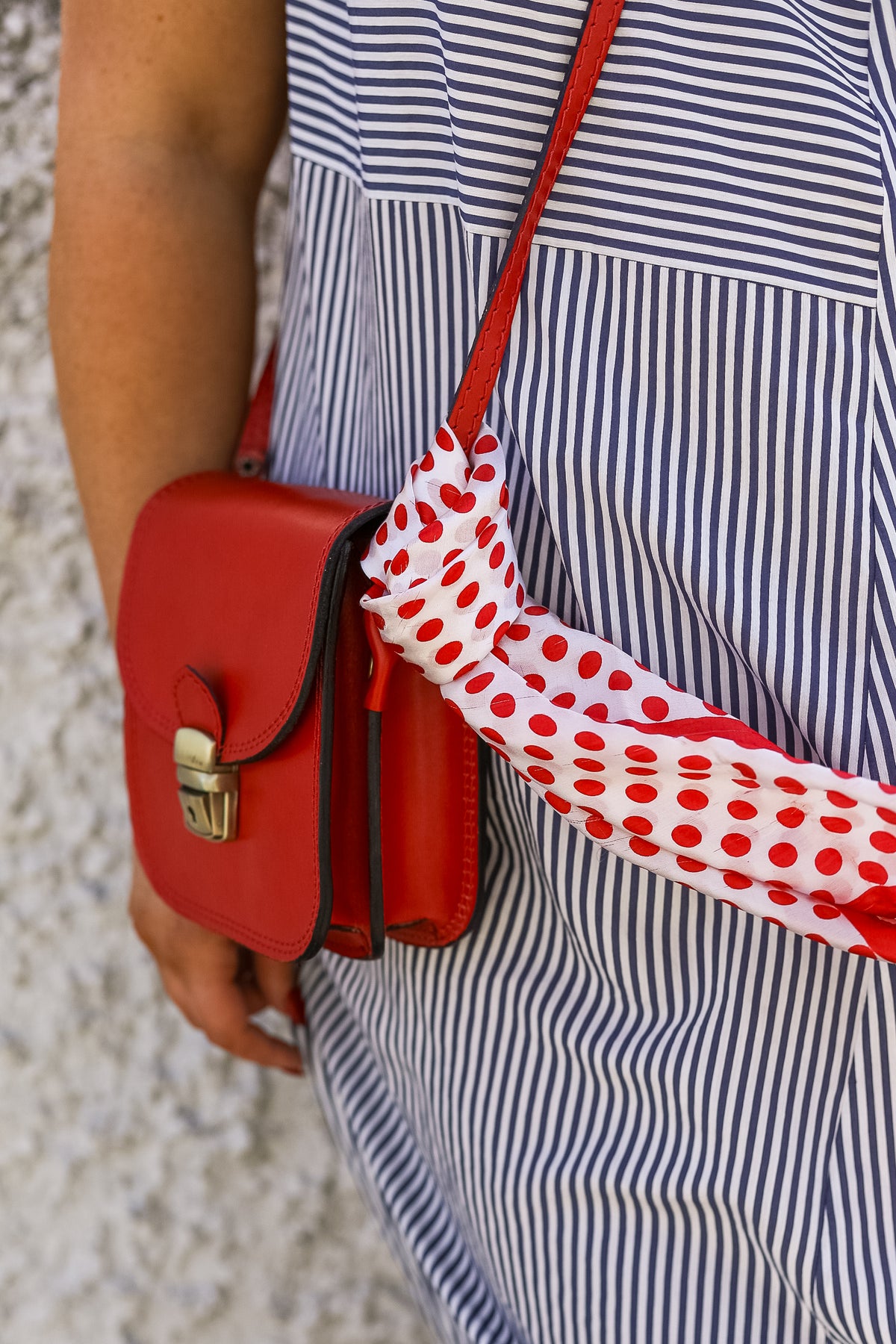 Leather Clasp Bag