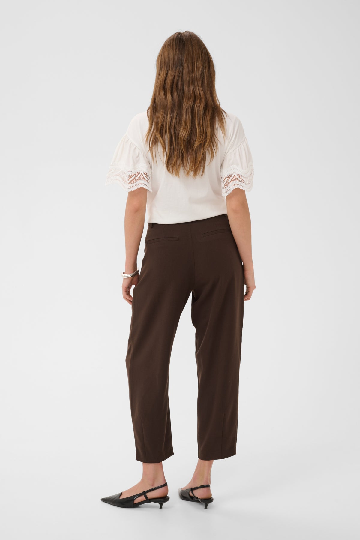 KAFFE 7/8 Darted Trouser