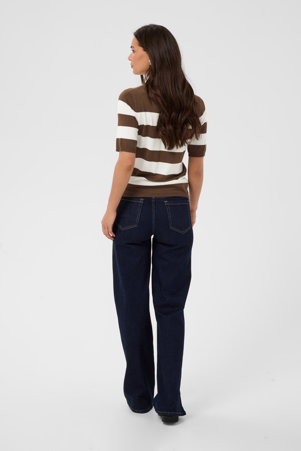 KAFFE Stripe Knit Top