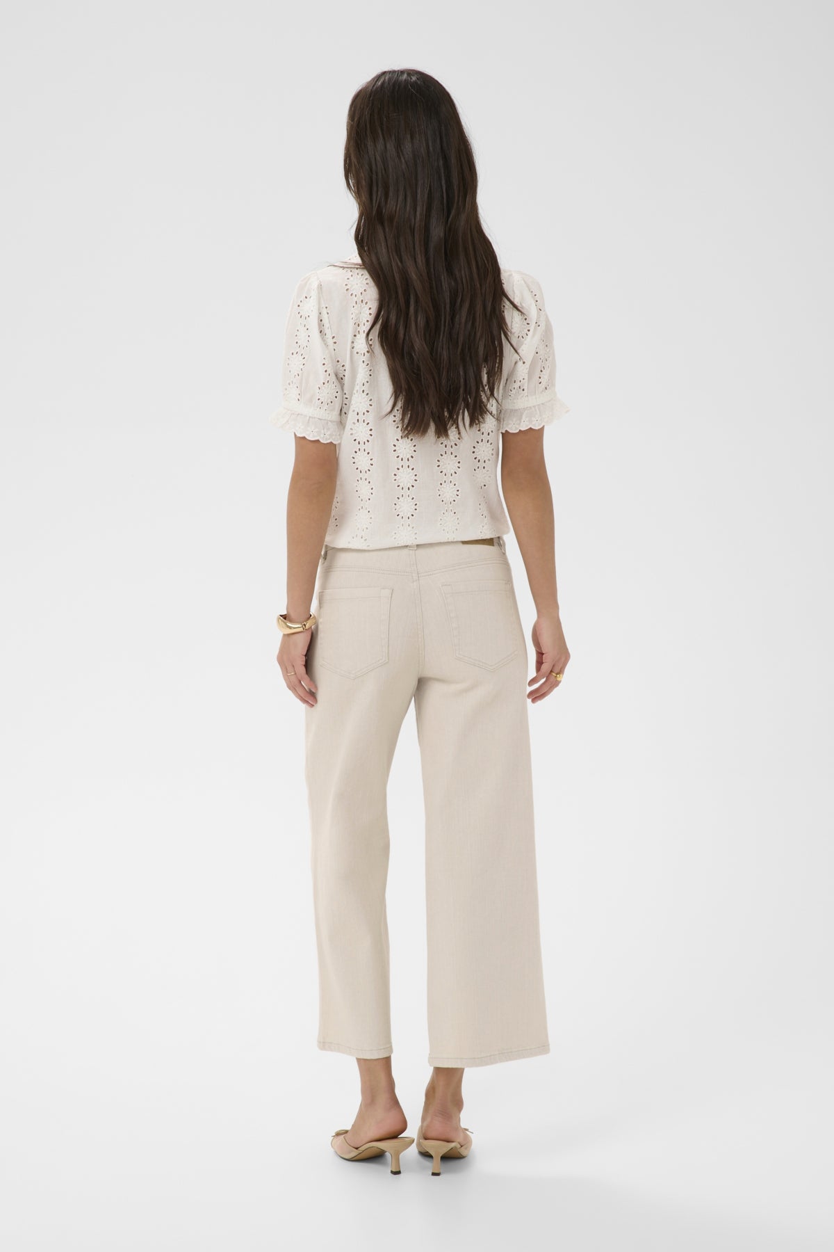 KAFFE Cropped Front Pocket Jean