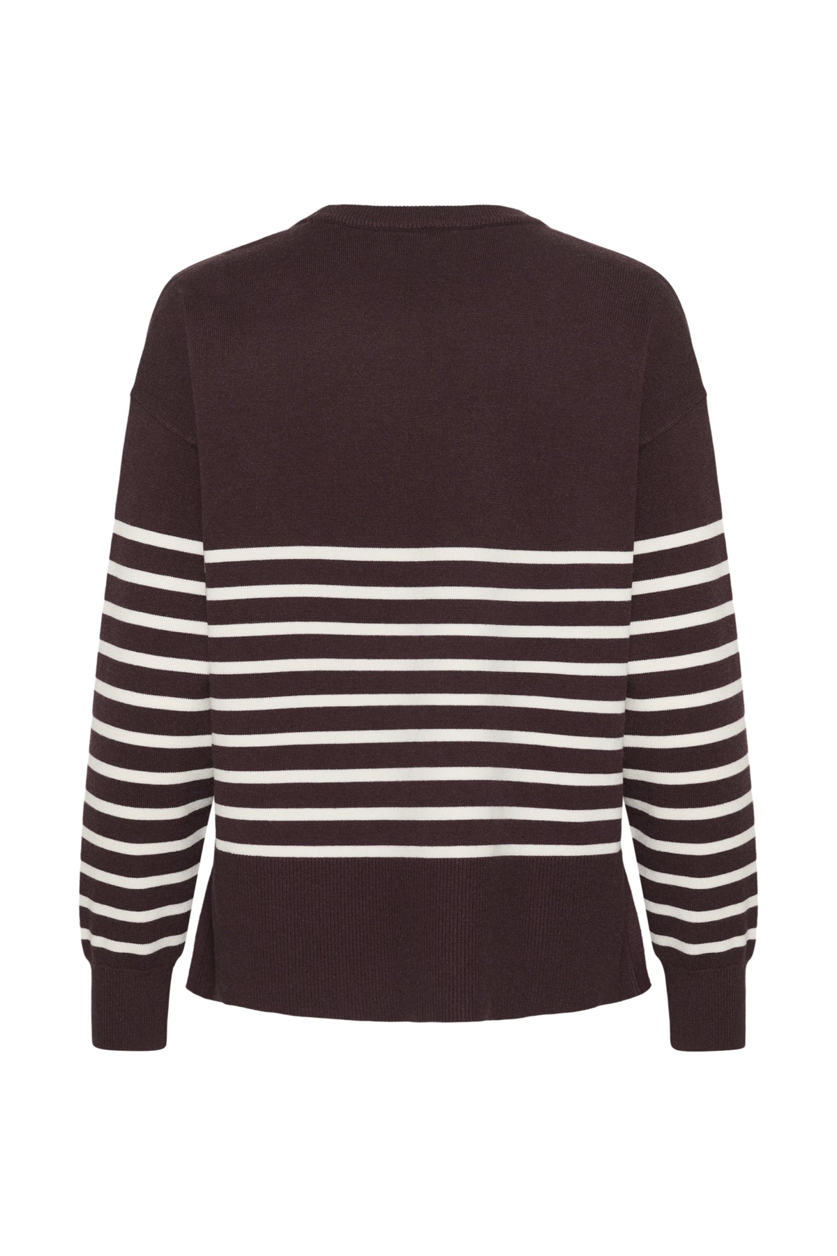 KAFFE Stripe Side Split Knit