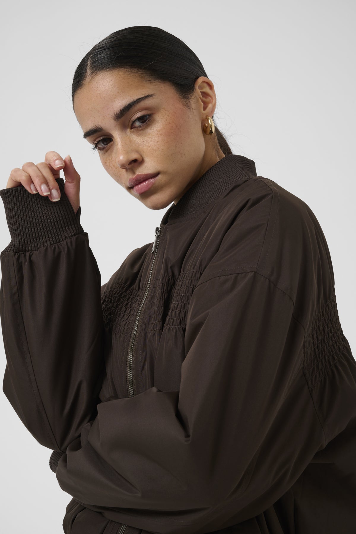 KAFFE Ruched Stitch Jacket