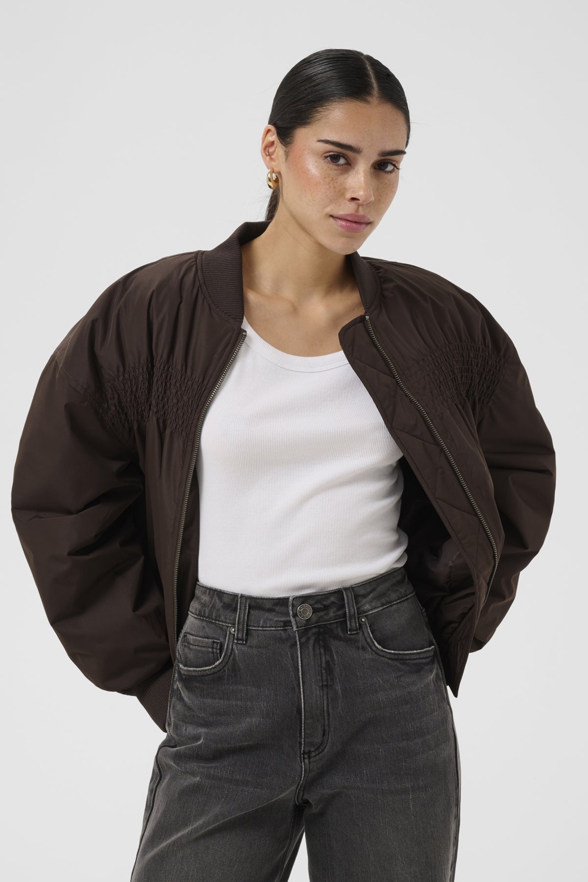 KAFFE Ruched Stitch Jacket