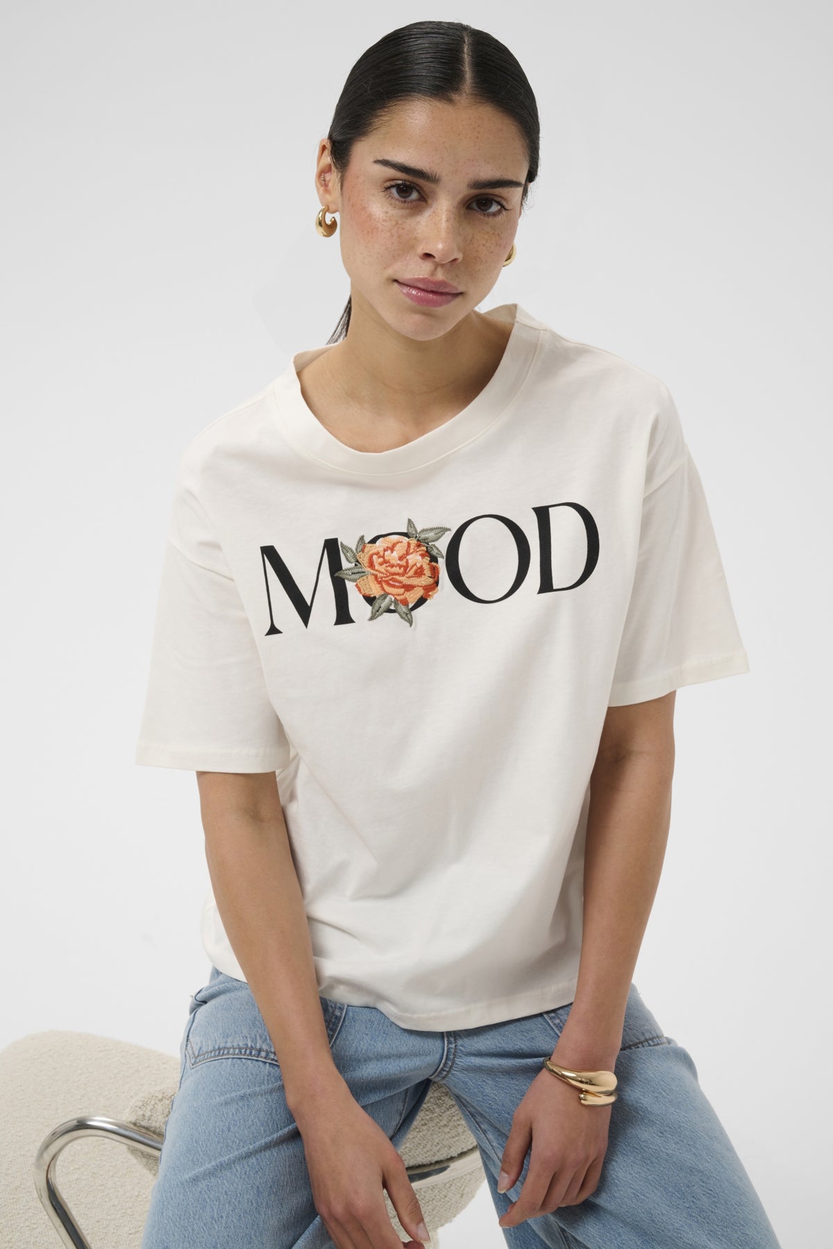 KAFFE Slogan T-Shirt