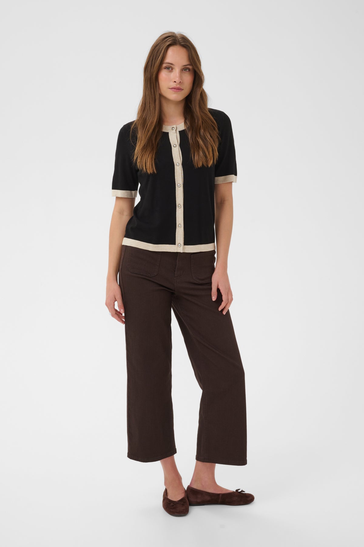 KAFFE Button Cardigan