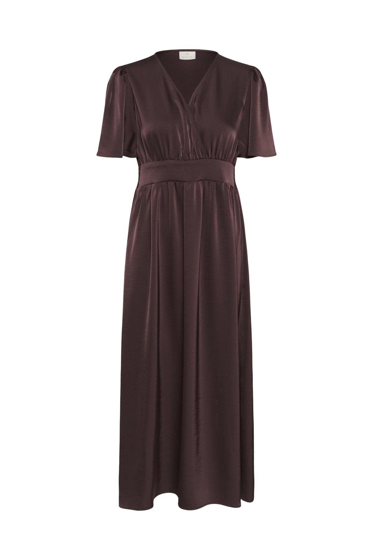 KAFFE Fluted Satin Dress