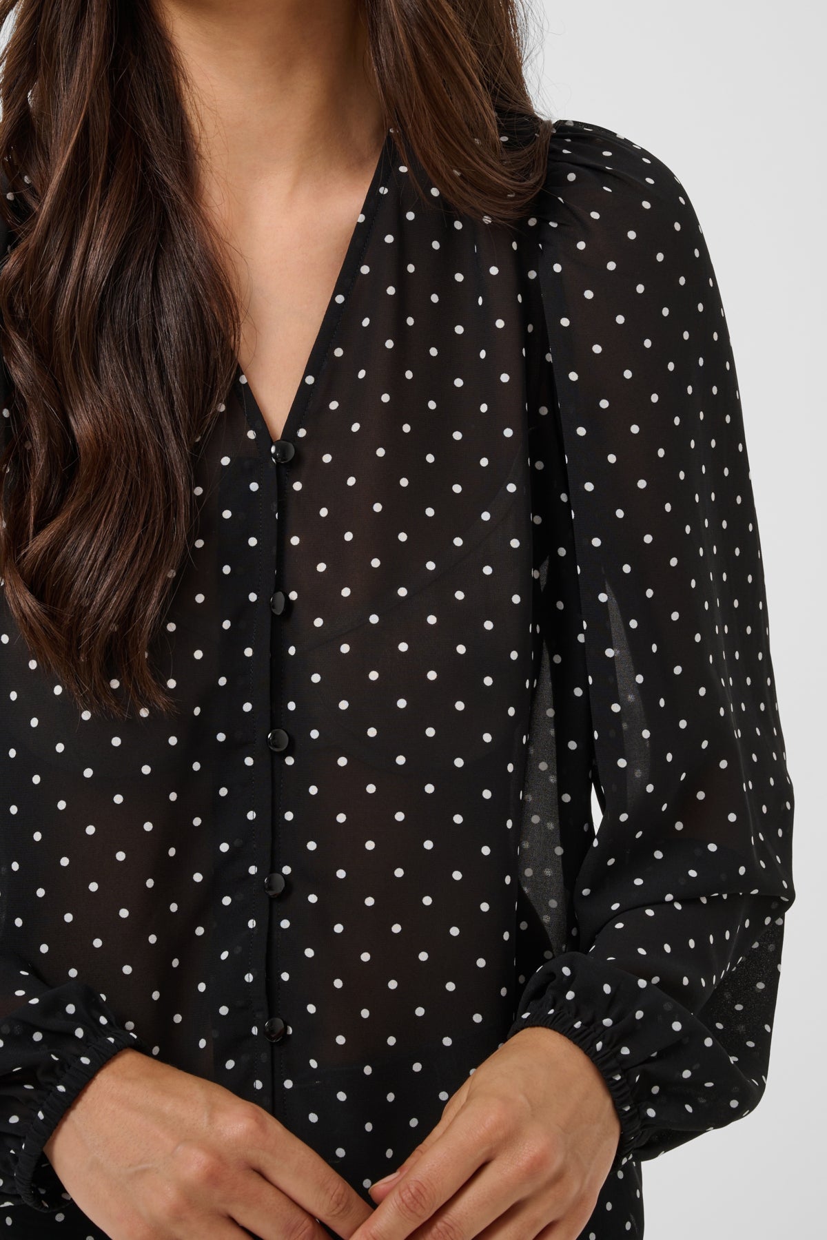 KAFFE Polka Dot Blouse