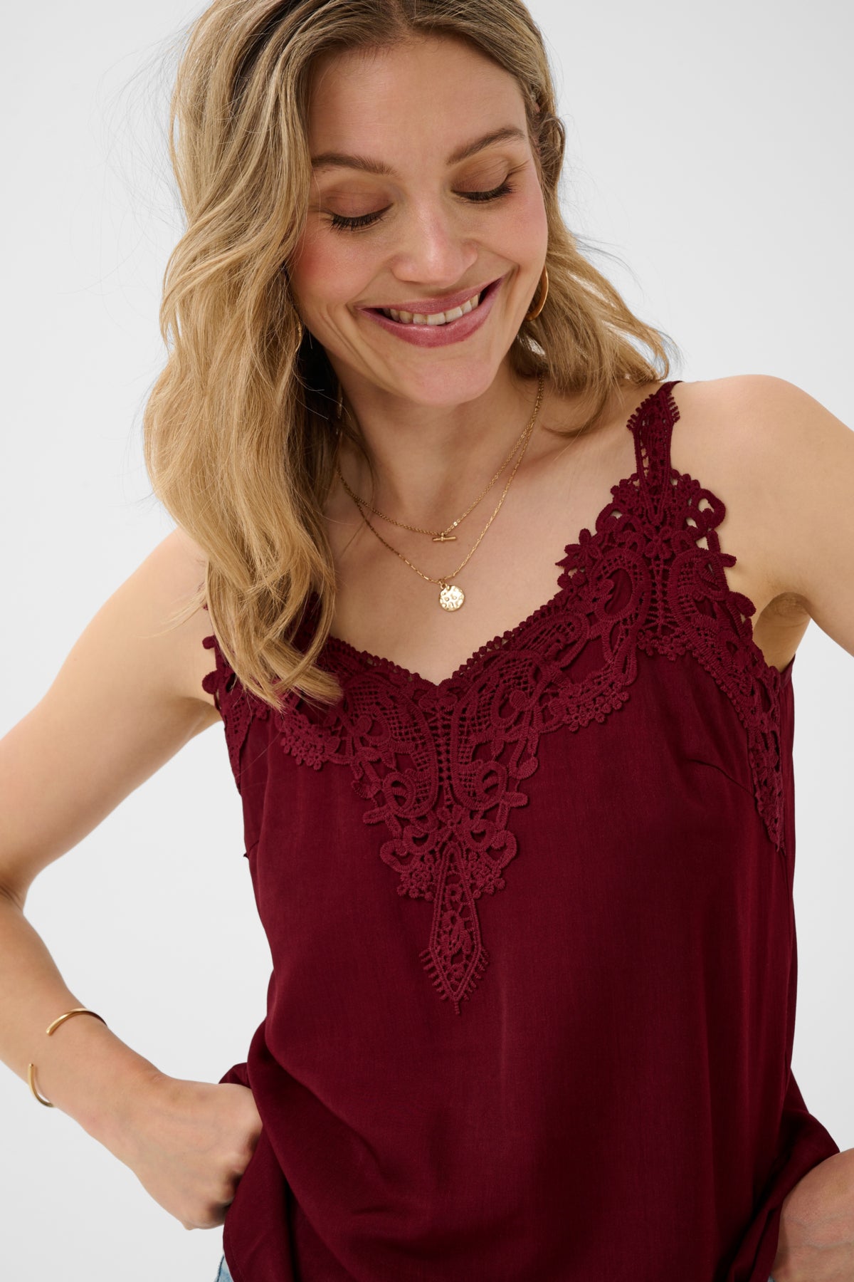 Cream Lace Cami