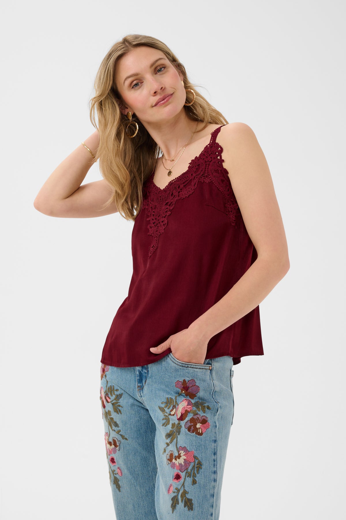 Cream Lace Cami