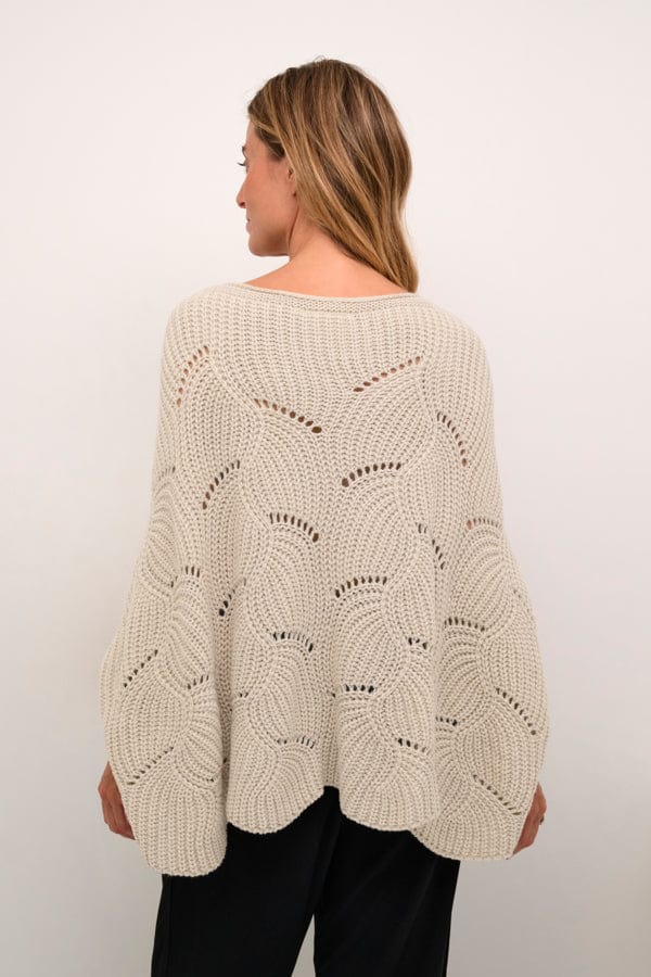 CREAM Knit Poncho