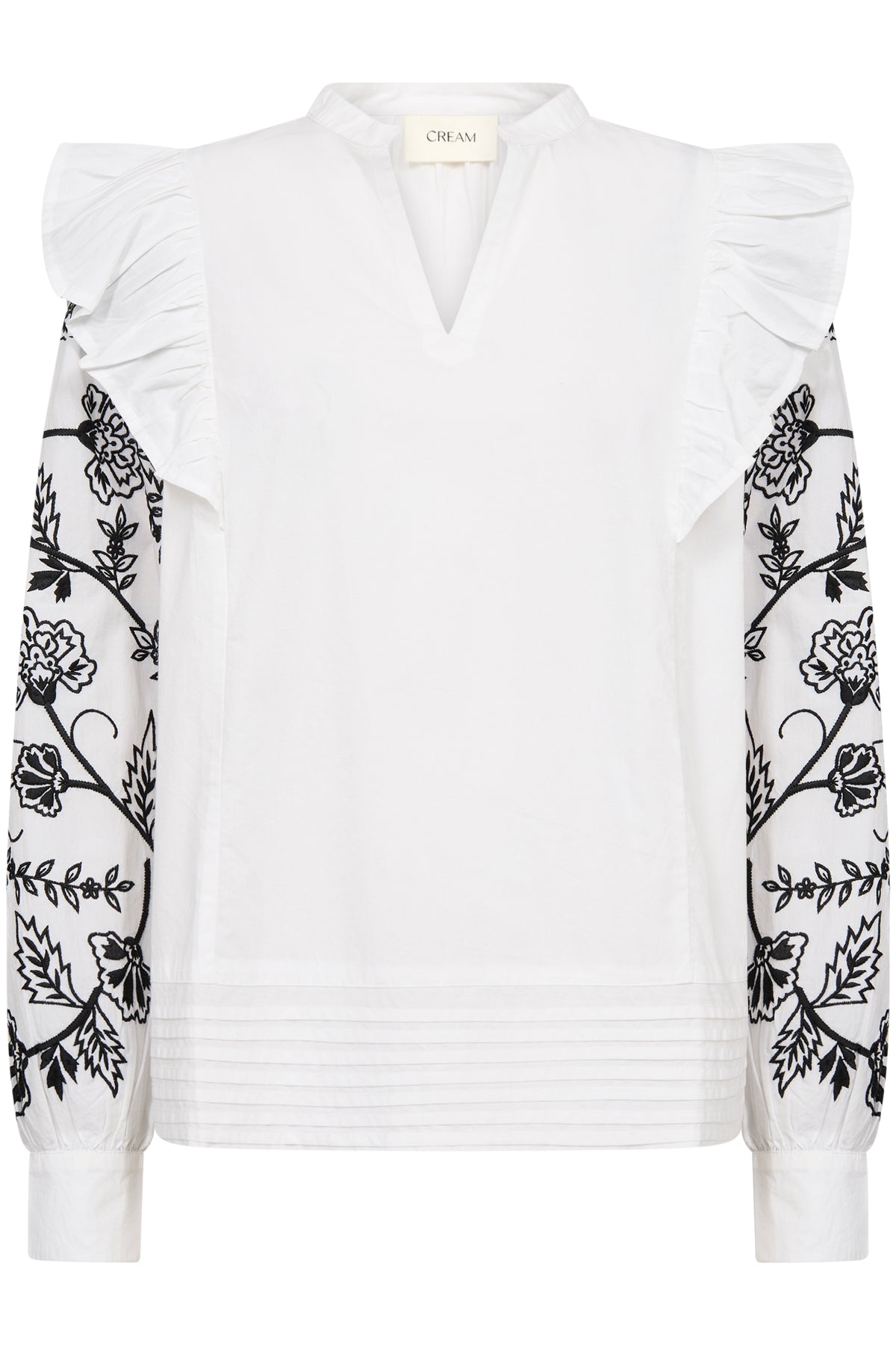 CREAM Embroidered Blouse