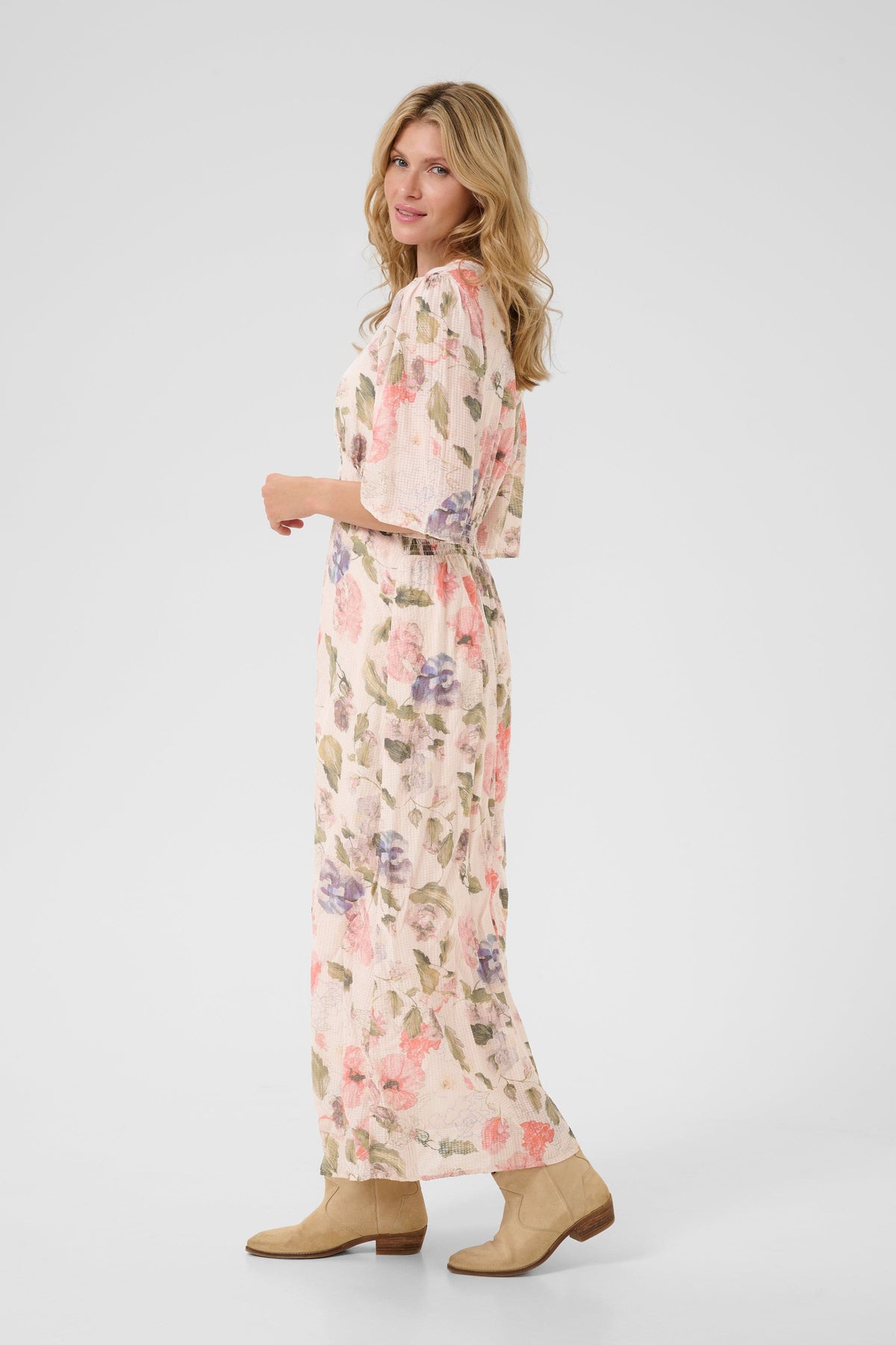CREAM Floral Long Dress Choice Boutique CREAM Floral Long Dress Choice Boutique